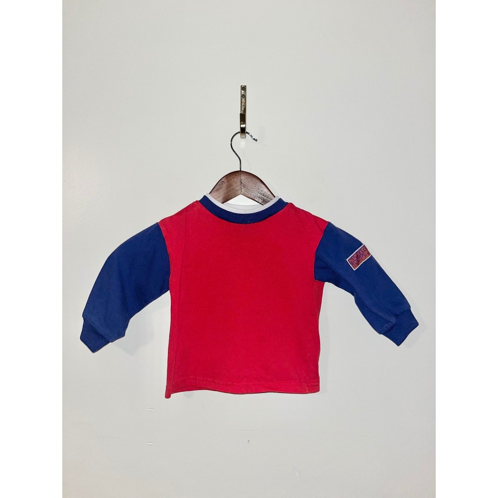 RUGRATS 1998 2T Unisex Long‎ Sleeve Blue Red Layering Shirt Vintage Y2K 90s